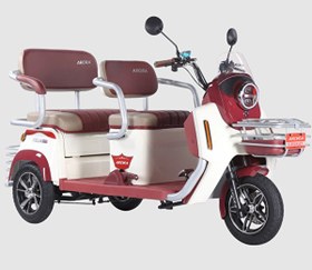 Resim Arora Felix New 3 Tekerlekli Geniş Koltuk Bordo Elektrikli Motosiklet 