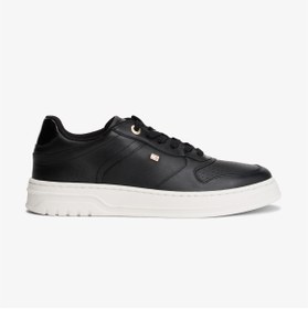 Resim Tommy Hilfiger Sporty Cupsole Leather Kadın Siyah Sneaker 