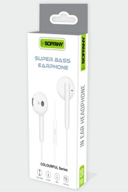 Resim Soffany HF-510 Jack Girişli / Kablolu Kulaklık / Beyaz 
