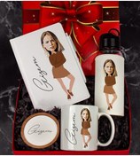 Resim Ejoya Kişiye Özel Karikatür Tasarım Hediye Paketi 96675 