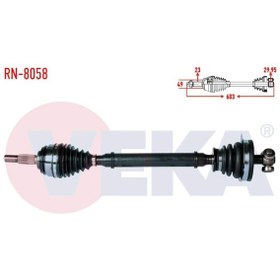 Resim Komple Aks Sol Ön Dacıa Logan (Ls) 1.5 Dcı Uzunluk 682 mm 2004-2012 