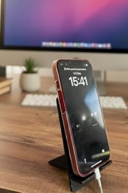 Resim Wiforte Ahşap Masaüstü Telefon & Tablet Tutucu - Kaymaz Sabitleyici Stand Aparat 