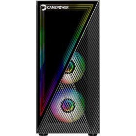 Resim GamePower Ravadin ATX 3* ARGB Infinity Fan Temper Cam Gaming RGB Kontrolcüsü ve Uzaktan Kumanda Siyah Kasa 650W 80+ Bronze Dahili PSU 