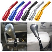 Resim Sones Volkswagen T4 1990-2003 İçin Araba Modifiye Yarış Hızlı Kavisli Vites Kolu Uzatma Çubuğu Gümüş 