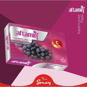 Resim Şenay Aftamin Kara Mürver Pastil 24 Adet 