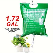 Resim 6500ml Yüksek Kapasiteli Otomatik Bitki Sulama Torbası Ayarlanabilir Akış - Dayanıklı, Yeniden Kullanılabilir Koyu Yeşil Damlama Sistemi İç ve Dış Mekan Bitkileri İçin, Kanca Dahil - Ev, Bahçe, Ofis, Dış Mekan Bitki Bakımı İçin İdeal | Ayarlanabilir Damlama Torbası | Yeniden Kullanılabilir Sulama Torbası, Bitkiler İçin Kendi Kendine Sulama Cihazı 