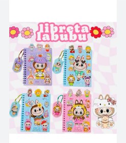 Resim SIPAHI Kawai labubu sticker defter 16 sayfa 