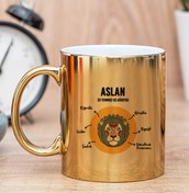 Resim Procity Aslan Burcuna Gold Kupa Bardak 