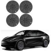 Resim Tesla Model Y Cybertruck Jant Kapağı Seti 19 İnç, Mat Siyah Renk 