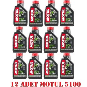Resim Motul 5100 10W-40 4T Motosiklet Motor Yağı 12 x 1 L 