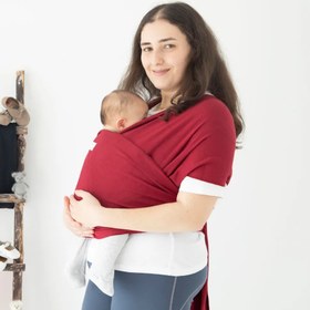Resim Discovery Bordo Bebek Kanguru Sling - TEK BEDEN 