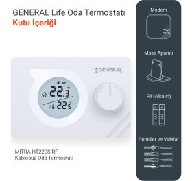 Resim General Life Mitra HT220S Rf Kablosuz Oda Termostatı 