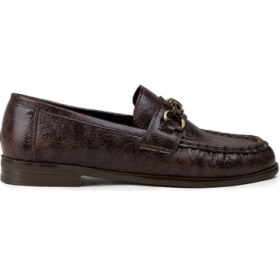 Resim Deery Kadın Kahverengi Toka Detaylı Loafer - K0013ZKHVC01 