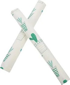 Resim Gatuida Cihaz Kulp Kapakları Fırın Eldiveni 2 Çift Buzdolabı Kapı Kolu Eldiven Mikrodalga Fırın Kapısı Çarpışma Önleyici Polyester Fırın Eldivenleri Buzdolabı Kulp Kılıfı 