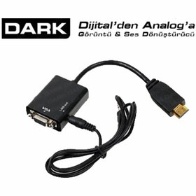 Resim Dark DK-HD-AHDMIXVGA - HDMI-Analog VGA Ve Ses Çevirici 