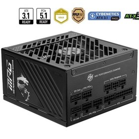 Resim Msı Mpg A850gs Pcıe5 850w 80+ Gold Full Modüler Power Supply Akak92msı0033 