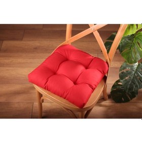 Resim Altınpamuk Altınpamuk Lüx Pofidik Bordo Sandalye Minderi Özel Lüx Dikişli Ba 