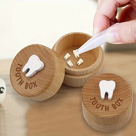 Resim 1 adet Diş Perisi Kutusu, Diş Perisi Hatıra Kutusu, 3D Oymalı Ahşap Kutu, Hatıra, Sevimli Diş Tutucu, Harika Noel Cadılar Bayramı Şükran Günü Hediyesi, Yeni Yıl Hediyesi, Sevgililer Günü Hediyesi 