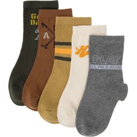 Resim U.s. Polo Assn. Erkek Çocuk Haki Çorap (Soket) 50318045-VR027 