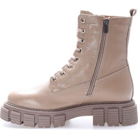 Resim Hakiki Deri Kürklü Kadın Klasik Bot 710kza6001 Vizon 