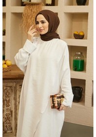 Resim Neways 6394-standart Tunik Beyaz 