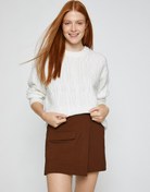 Resim Bisiklet Yaka Triko Kazak Uzun Kollu 