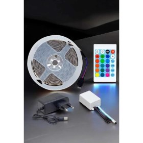 Resim Değirmen Grup 5 Metre Şerit LED Rgb Işıklı Kumandalı Güç Adaptörü Her Ortama Uygun 