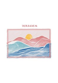 Resim Sunwave Pudra Desen İç Göstermeyen Saten Pareo Çok Renkli 