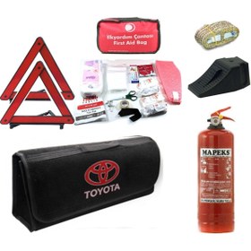 Resim Otobestto Toyota Uyumlu Halı Çantalı Trafik Set 
