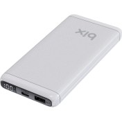 Resim Bix BXPB11 10000MAH 20W Pd Type-C ve Usb-A Scp 22.5W Qc 3.0 18W Çift Çıkışlı LED Ekranlı Powerbank Beyaz 