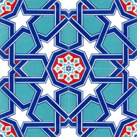 Resim Kütahya Hedef Çini AC44 20 x 20 Dekoratif Çini 