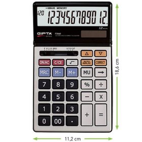 Resim Gıpta Hesap Makinesi Masa Üstü 12 Hane F3040 