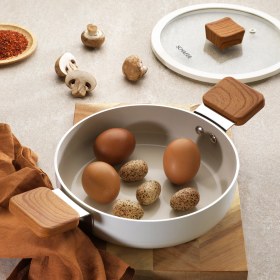 Resim Schafer Ceramoni Seramik Kapaklı Sahan 20 Cm-Krem 