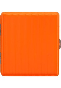 Resim Bavul Desen Metal Kısa Sigara Tabakası 18li Orange 