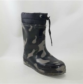 Resim Çağrı Yeşil Kamuflaj Içi Yünlü Erkek Çocuk Yağmur Çizmesi -471424835 