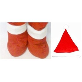 Resim Kostümsarayı Bebek Noel Şapka Ve Patik Takım 