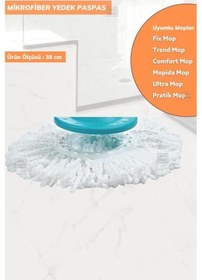 Resim Mikrofiber Yedek Paspas Mop Comfort-magic-pratik-fix-ultra-trend-mopida Mop Uyumlu 