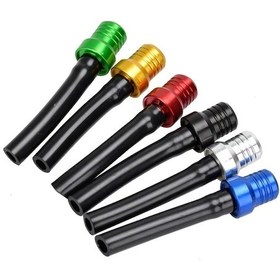 Resim Turcoshop11 Mavi Motosiklet Benzin Yakıt Kapağı Tek Yönlü Vantil Hortum Kit 