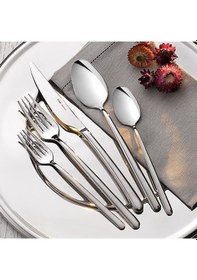 Resim Hisar Bahama 24 Parça 6 Kişilik Çatal Kaşık Bıçak Takımı Inox 