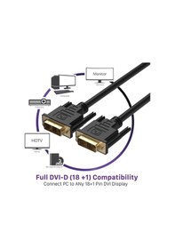 Resim Dvi To Dvi 18+1 Kablo Ara Bağlantı Dvi-D 1.8M Monitör Tv Bağlama 