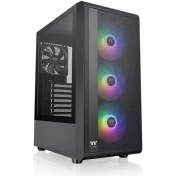 Resim Thermaltake S200 TG 550W 80+ ARGB 3x120mm Fan Mesh Ön Panel Tempered Glass Pencereli Oyuncu Kasası 