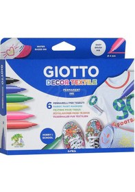 Resim Giotto Decor Textile Kumaş Boyama Kalemi 6 Renk 494800 