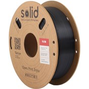 Resim Solid Filament Solid Siyah Silk PLA Filament 1.75mm - 1Kg 