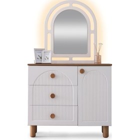 Resim Kuzey Mdf Aynalı Şifonyer Aytaşı 