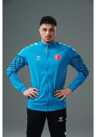 Resim Hummel Milli Takım Line Kamp Eşofman Üstü Turkuaz 