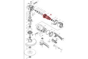 Resim Makita GA9030 Endüvi Rotor Kollektör Ürün Kodu 517828-4 