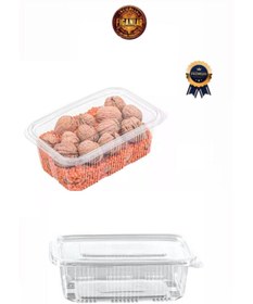 Resim figanlar ambalaj kendinden kapaklı Kullan At Tek Kullanımlık Kapaklı Kase 50 Adet Sızdırmaz Kap 750 gr Cc orta boy 