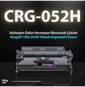 Resim Kingjet Canon Uyumlu Crg-052h Yüksek Kapasiteli Çipli Uyumlu Toneri I-sensys Mf426 Uyumlu 