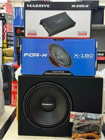 Resim Soundmax Soudnmax Paket 30cm Bass Forx 20cm Midrange Forx 4kanallı Anfi 4x60rms 4 Lü Set 