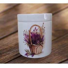 Resim Sepette Çiçek Baskılı Seramik Küllük 